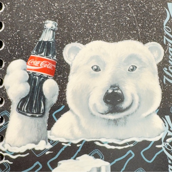 Vintage Coca-Cola Daily Planner w/ Ruler โ 1995 Stuart Hall, Polar Bear - Picture 7 of 14